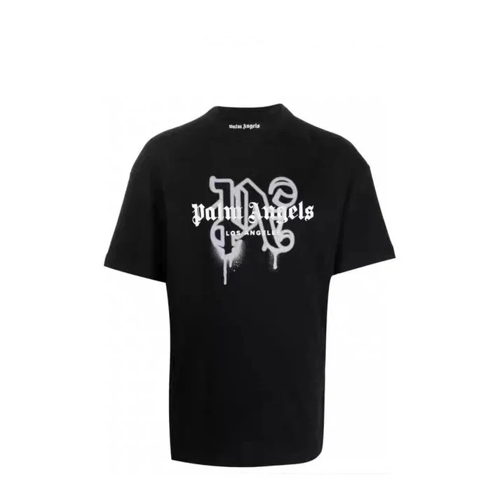 T-shirt Palm Angels - White on Black