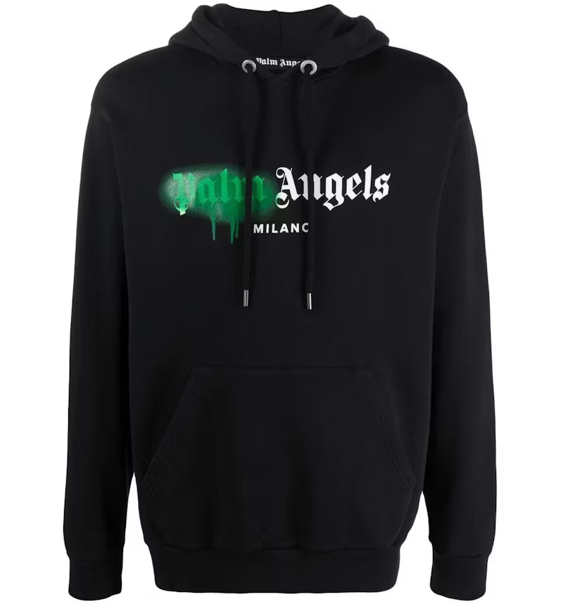 Felpa Palm Angels - Green on Black